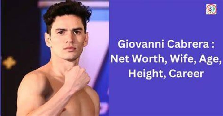 Giovanni Cabrera Height, Weight, Net Worth, Age, Birthday, Wikipedia, Who, Nationality, Biography