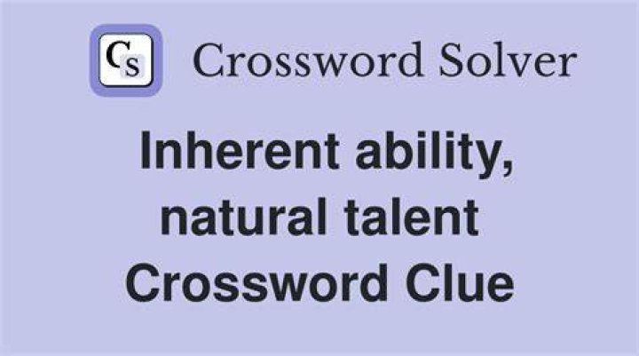 Inherent nature, figuratively NYT Crossword Clue
