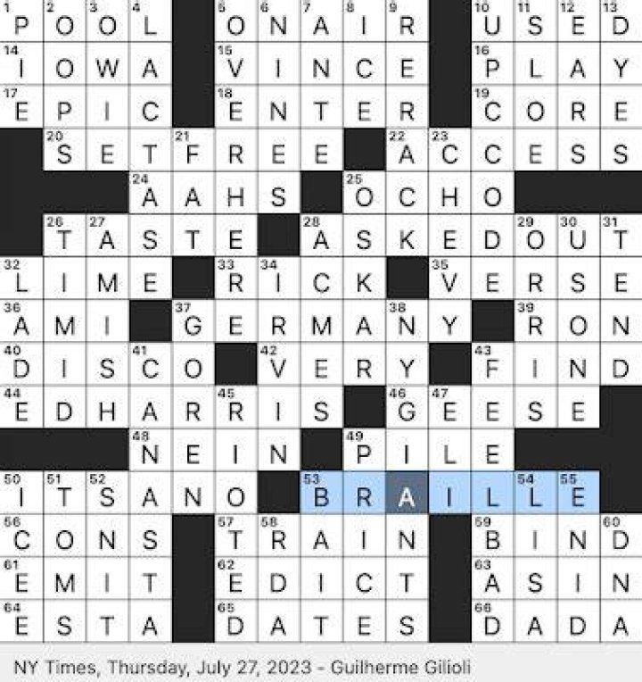 Root in potpourri NYT Crossword Clue