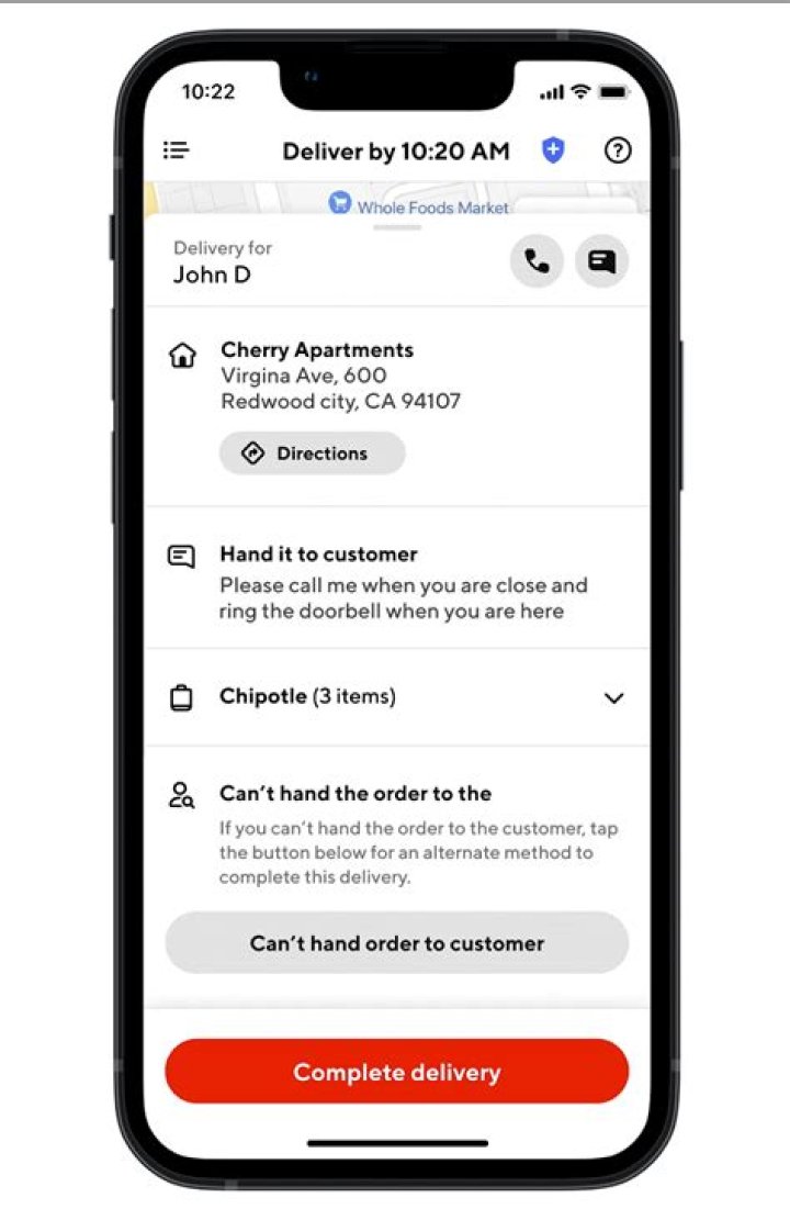 What happens when you order DoorDash to a hotel?